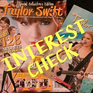 INTEREST CHECK Collectors Taylor Swift items